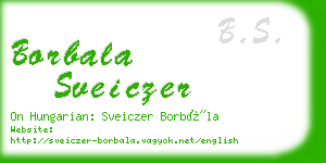 borbala sveiczer business card